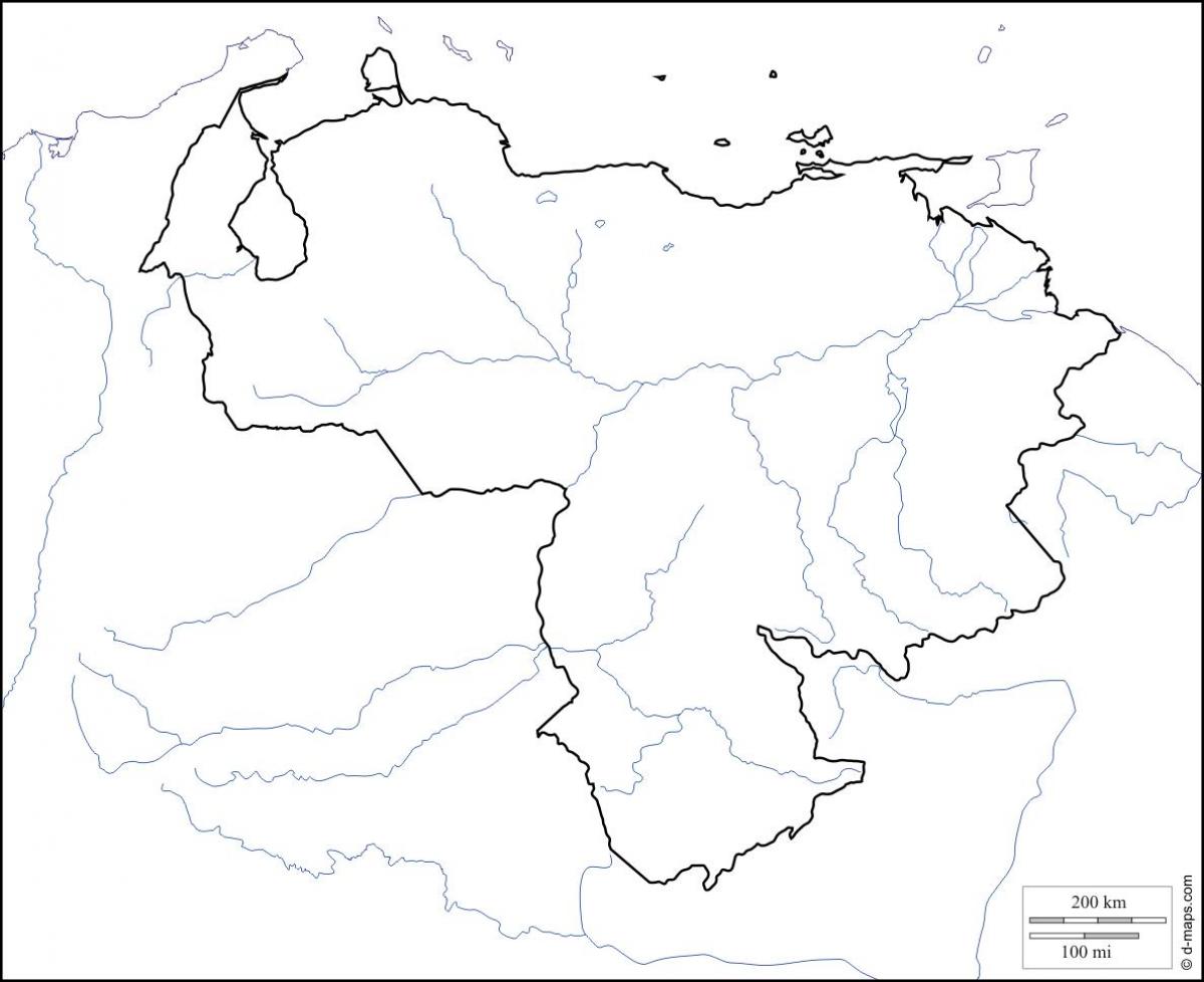 venezuela blank map