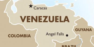 Venezuela capital map