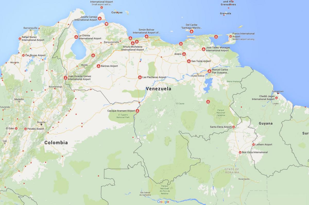 map of venezuela airports