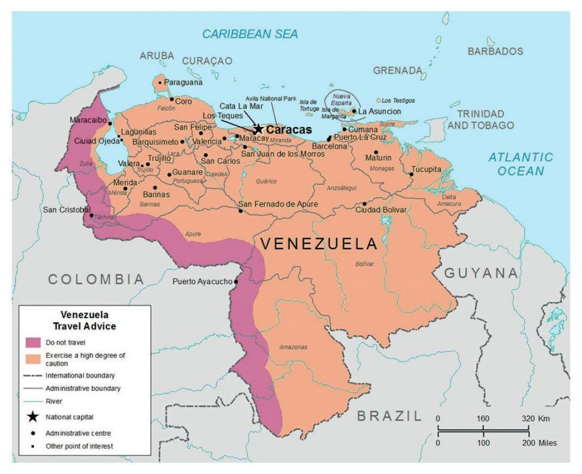 venezuela in the map